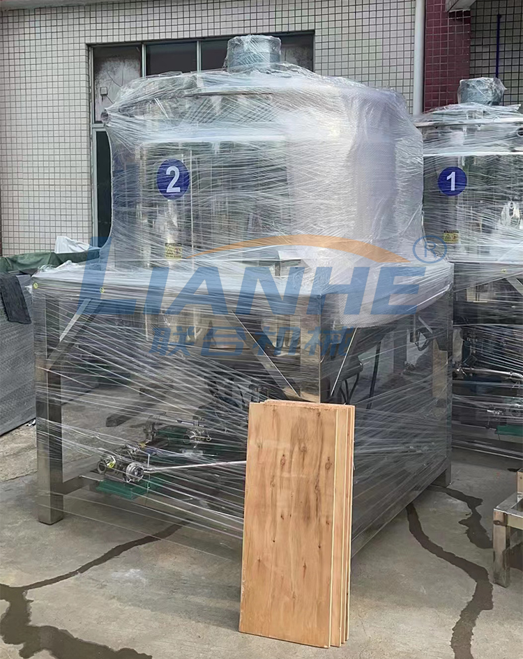 2022-05-17 外贸部，【2T液洗均质搅拌锅组合平台】今日装柜发货美国！